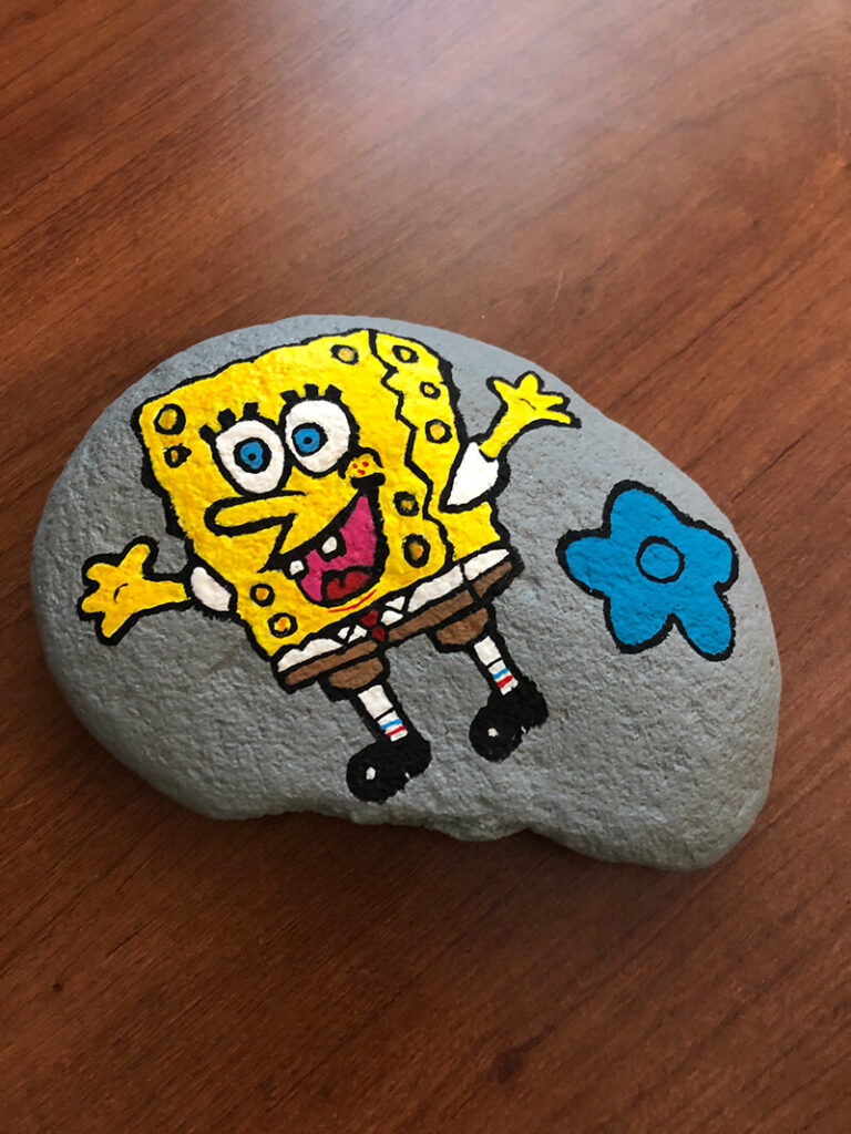 Painted Rock Grief Support Child